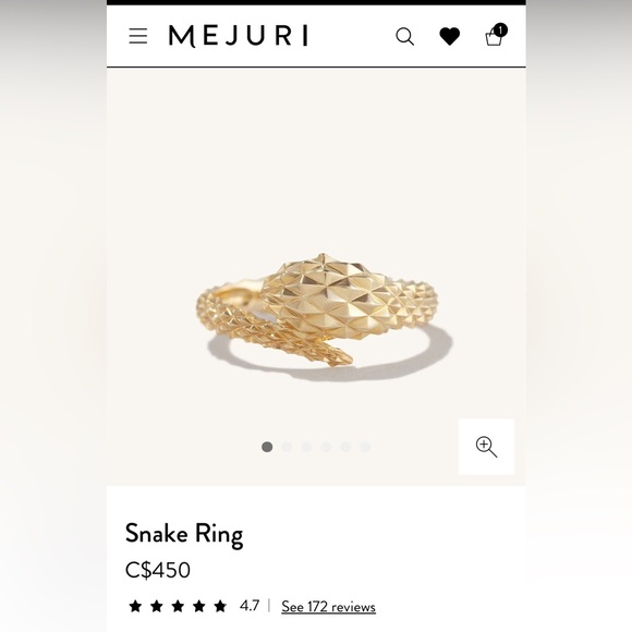 Mejuri Snake ring - Picture 2 of 7